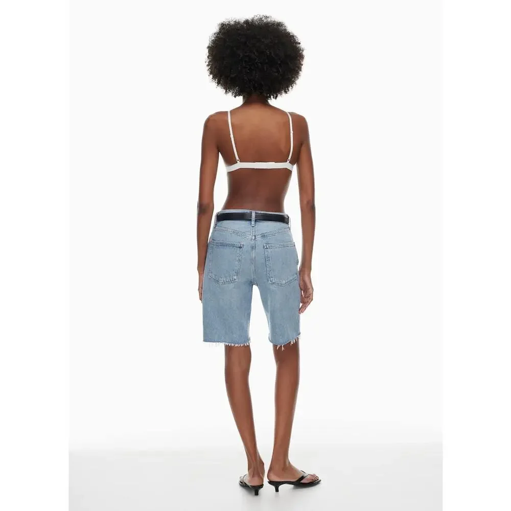 AGOLDE Womens 24 Denim 90s Jean Shorts Jorts Bermuda High Waist Streetwear